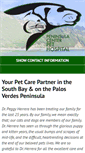 Mobile Screenshot of peninsulacenterpethospital.com